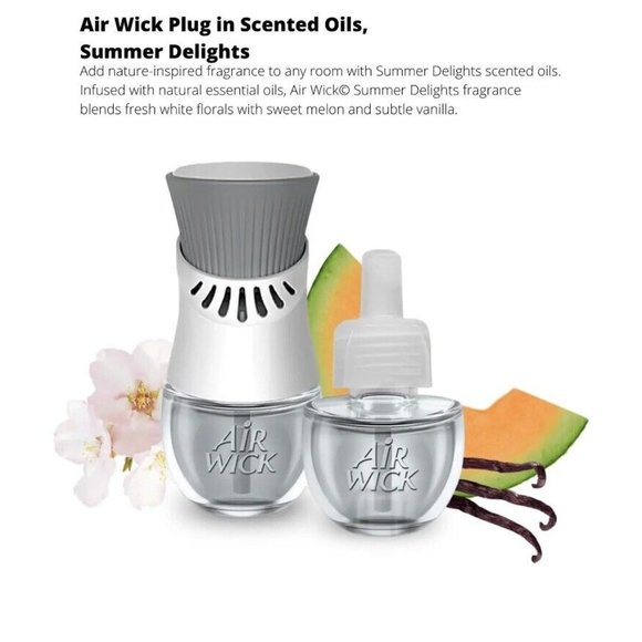 Air Wick 7 Scented Refills Warmer Summer Delights Turquoise Oasis Air Freshener - Picture 6 of 7